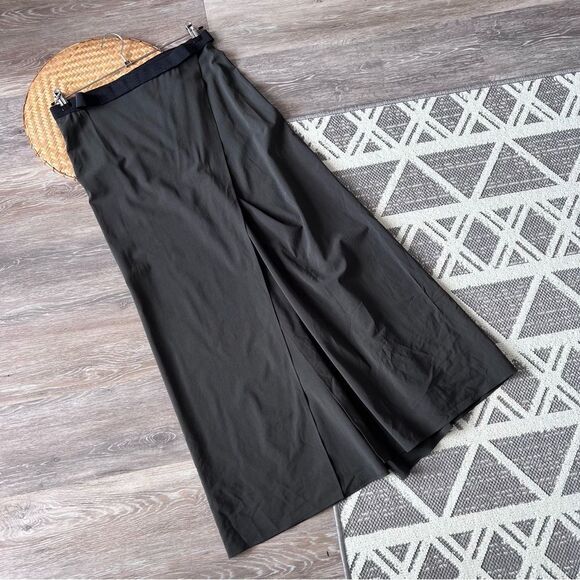Brunello cucinelli wool blend wrap front maxi skirt in gray women’s 6 - Picture 1 of 7